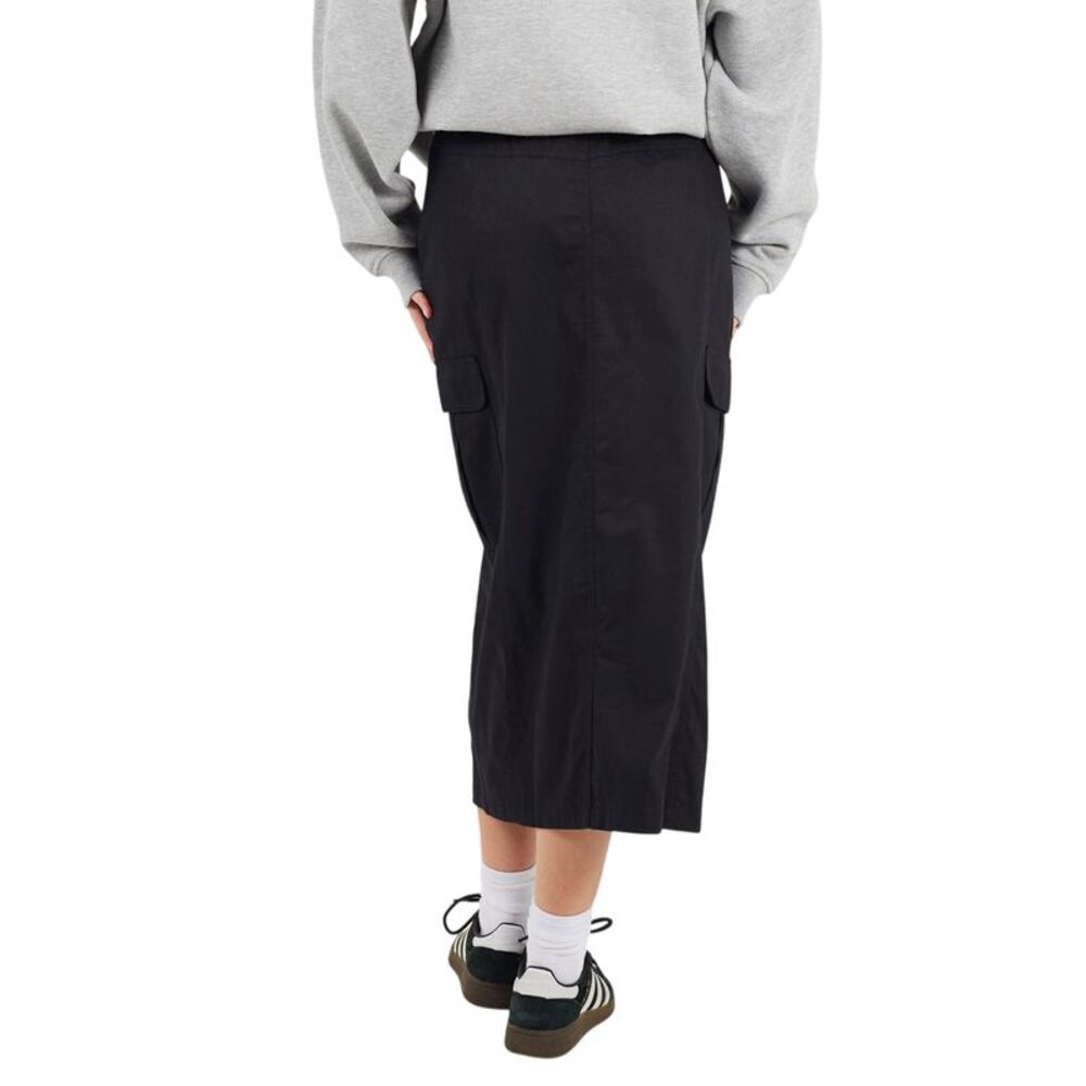 Brave Soul Womens/Ladies Denim Cargo Pocket Midi Skirt / Black - Picture 2 of 4